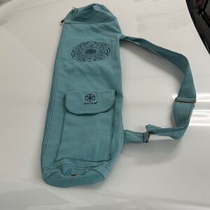 GAIAM Teal Yoga Mat Bag with Mandala Design